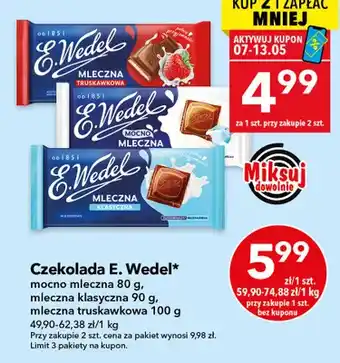 Czekolada E.Wedel mocno mleczna