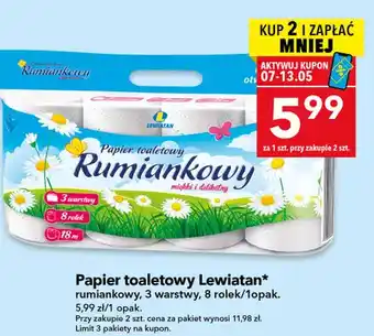 Papier toaletowy Rumiankowy Lewiatan rumiankowy 3 warstwy