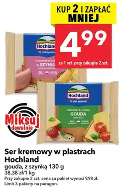 Lewiatan Ser kremowy w plastrach Hochland z szynką oferta