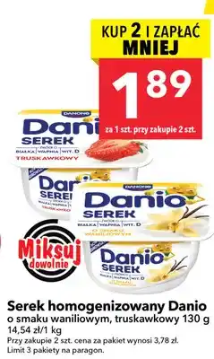 Serek homogenizowany Danio o smaku waniliowym