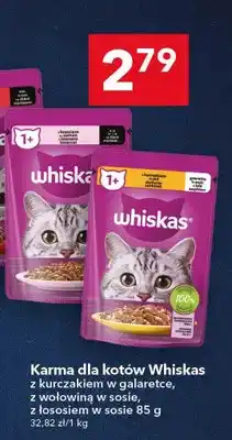 Lewiatan Karma dla kotów Whiskas z wołowiną w sosie oferta
