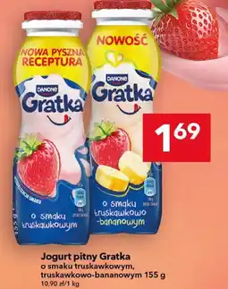 Lewiatan Jogurt pitny Gratka Danone o smaku truskawkowym oferta