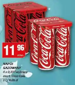 Chorten Napój gazowany Coca-Cola 4x0,33l wybrany asortyment oferta