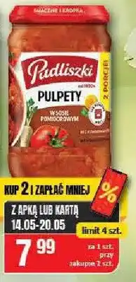 Chorten Pulpety w sosie pomidorowym Pudliszki oferta