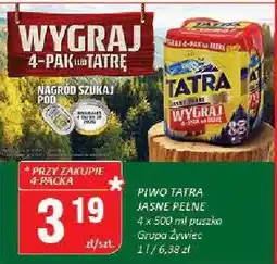 Chorten Piwo Tatra Jasne Pełne 4x500ml puszka oferta