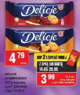 Chorten Herbatniki Delicje Szampańskie wiśniowe Mondelez oferta