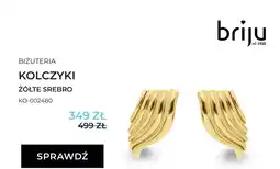 Briju Kolczyki Briju żółte srebro KO-002480 oferta