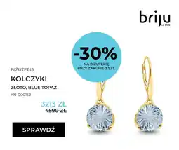 Briju Kolczyki briju złoto blue topaz KN-000152 oferta