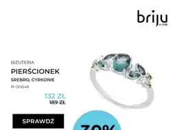 Briju Pierścionek briju biżuteria srebro cyrkonie PI-001646 oferta