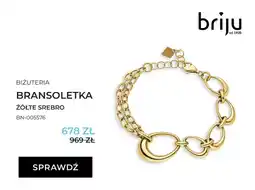 Briju Bransoletka Briju żółte srebro BN-005576 oferta
