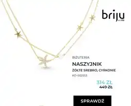 Briju Naszyjnik Briju żółte srebro cyrkonie KO-002553 oferta