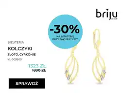 Briju Kolczyki Briju złoto cyrkonie KL-003600 oferta