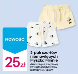 Pepco 2-pak szortów niemowlęcych Myszka Minnie oferta