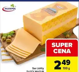 Carrefour Ser żółty ZŁOTY MAZUR oferta