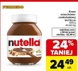 Carrefour Krem orzechowo- -czekoladowy NUTELLA oferta