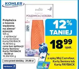 Carrefour Polędwica z łososia wędzona na zimno* KOHLER oferta