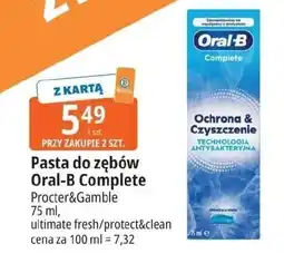 E.Leclerc Pasta do zębów ekstra świeżość Oral-B Complete oferta