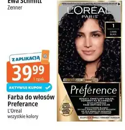 E.Leclerc Farba do włosów 1 czerń L'oreal Preference oferta