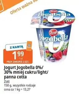 E.Leclerc Panna cotta z truskawkami Zott Jogobella Light oferta