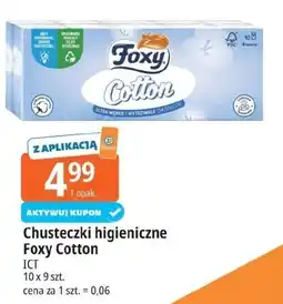 E.Leclerc Chusteczki higieniczne Foxy Cotton oferta