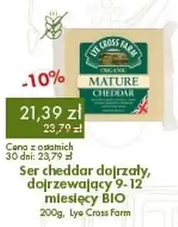 Organic Farma Zdrowia Lye Cross Farm Ser cheddar dojrzały BIO oferta