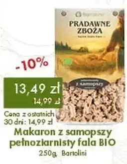 Organic Farma Zdrowia Bartolini Makaron z samopszy pełnoziarnisty oferta