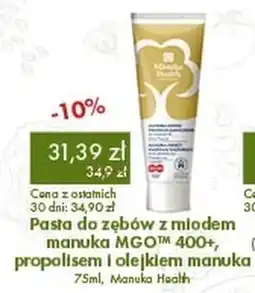 Organic Farma Zdrowia Manuka Health Pasta do zębów oferta