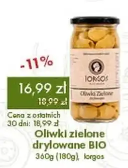 Organic Farma Zdrowia Iorgos Oliwki zielone drylowane BIO oferta