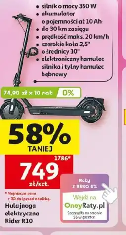 Auchan Hulajnoga elektryczna Rider R10 oferta