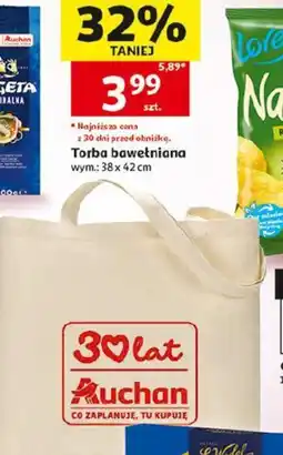 Auchan Auchan Torba bawełniana oferta