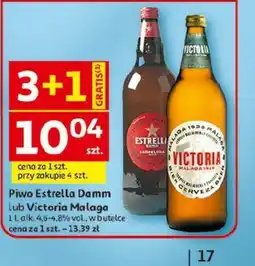 Auchan Piwo Estrella Damm / Victoria Malaga oferta