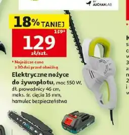Auchan Elektryczne nożyce do żywopłotu oferta