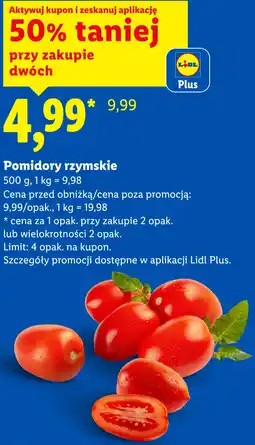 Lidl Pomidory rzymskie oferta