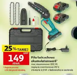 Auchan Piła łańcuchowa akumulatorowa 6" oferta
