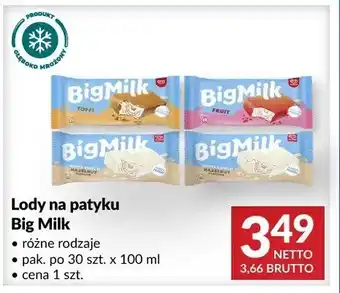 Makro Lody na patyku Big Milk oferta
