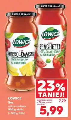 Kaufland Sos spaghetti Łowicz z 795g pomidorów bez konserwantów oferta