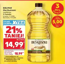 Kaufland Olej Beskidzki rzepakowy Bielmar 3l butelka oferta