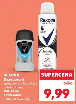 Kaufland Dezodorant Rexona spray roll-on lub sztyft oferta