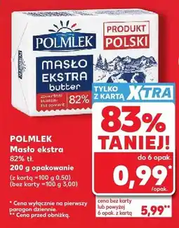 Kaufland Masło ekstra Polmlek 82% tł oferta