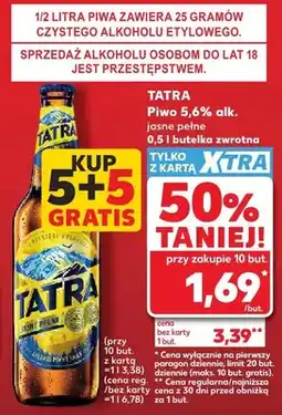 Kaufland Piwo Tatra jasne pełne 5,6% alk oferta
