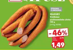 Kaufland Kiełbasa podwawelska złota Mazury oferta