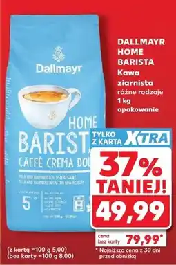 Kaufland Kawa ziarnista Dallmayr Home Barista Caffe Crema oferta