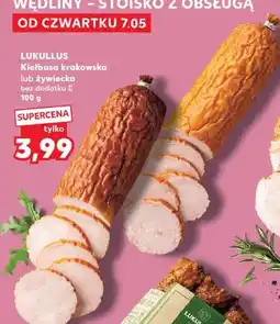Kaufland Kiełbasa żywiecka Lukullus bez dodatku E oferta