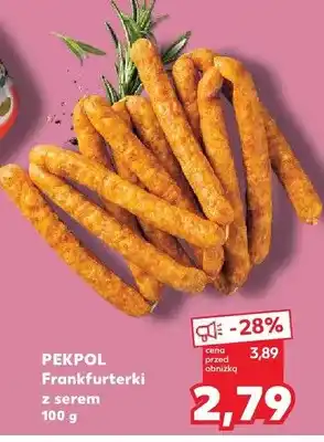 Kaufland Frankfurterki z serem Pekpol oferta