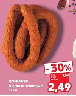 Kaufland Kiełbasa schabowa Koniarek oferta