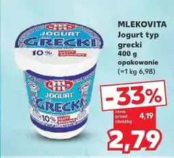 Kaufland Jogurt typ grecki Mlekovita oferta