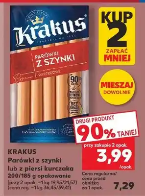 Kaufland Parówki z szynki Krakus oferta