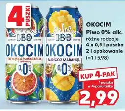 Kaufland Piwo Okocim 0% alk. 4-pak oferta