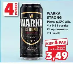Kaufland Piwo Warka Strong 6,3% alk. 4-pak oferta