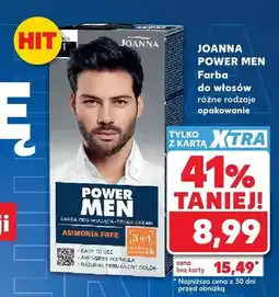 Kaufland Farba do włosów Joanna Power Men oferta